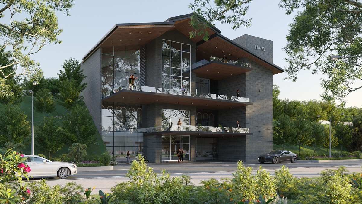 Panoramic Hill View Glass Balcony